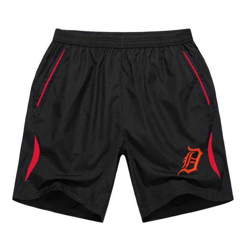 Men's Detroit Tigers Black Red Stripe MLB Shorts,We sell and wholesale Men's Detroit Tigers Black Red Stripe MLB Shorts on line form chian!